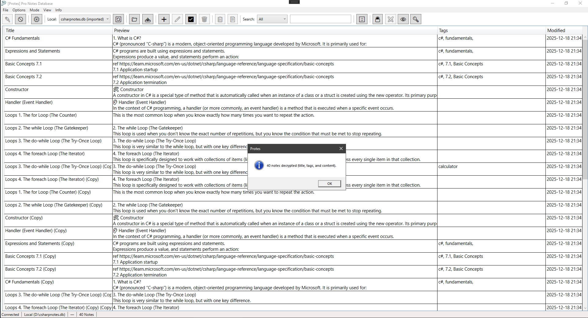 GitHub - PogaZeus/Protes: Pro Notes Database - Notepad type Editor with ...
